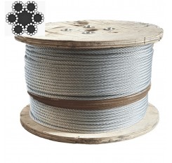 6x12 Fibre Core Galvanized Steel Wire Rope