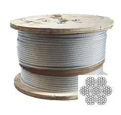 7x19 Wire Core Galvanized Steel Rope