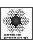 8mm 6x19 Galvanised Wire Rope 